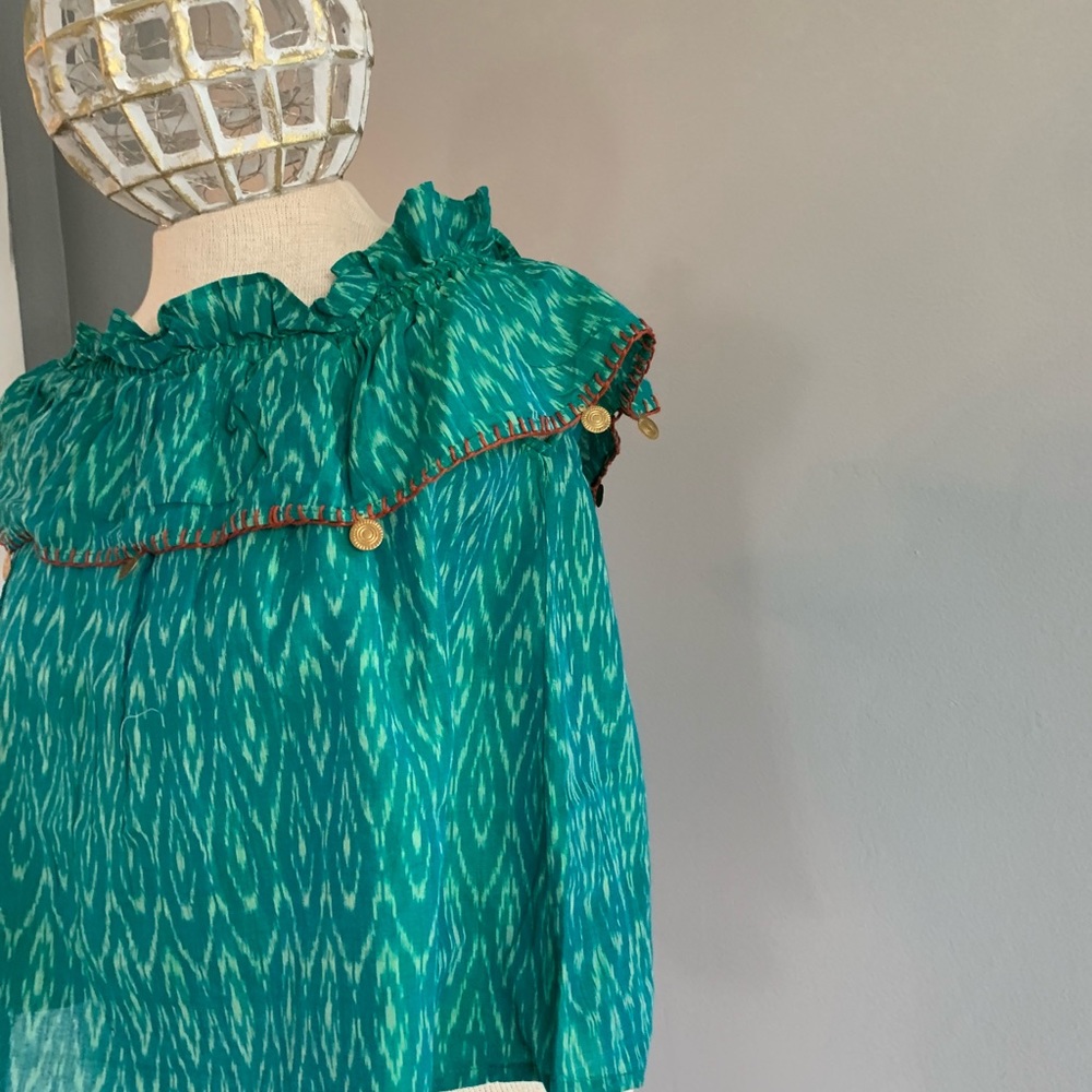 THML Ruffle Print Blouse - Picture 3 of 3